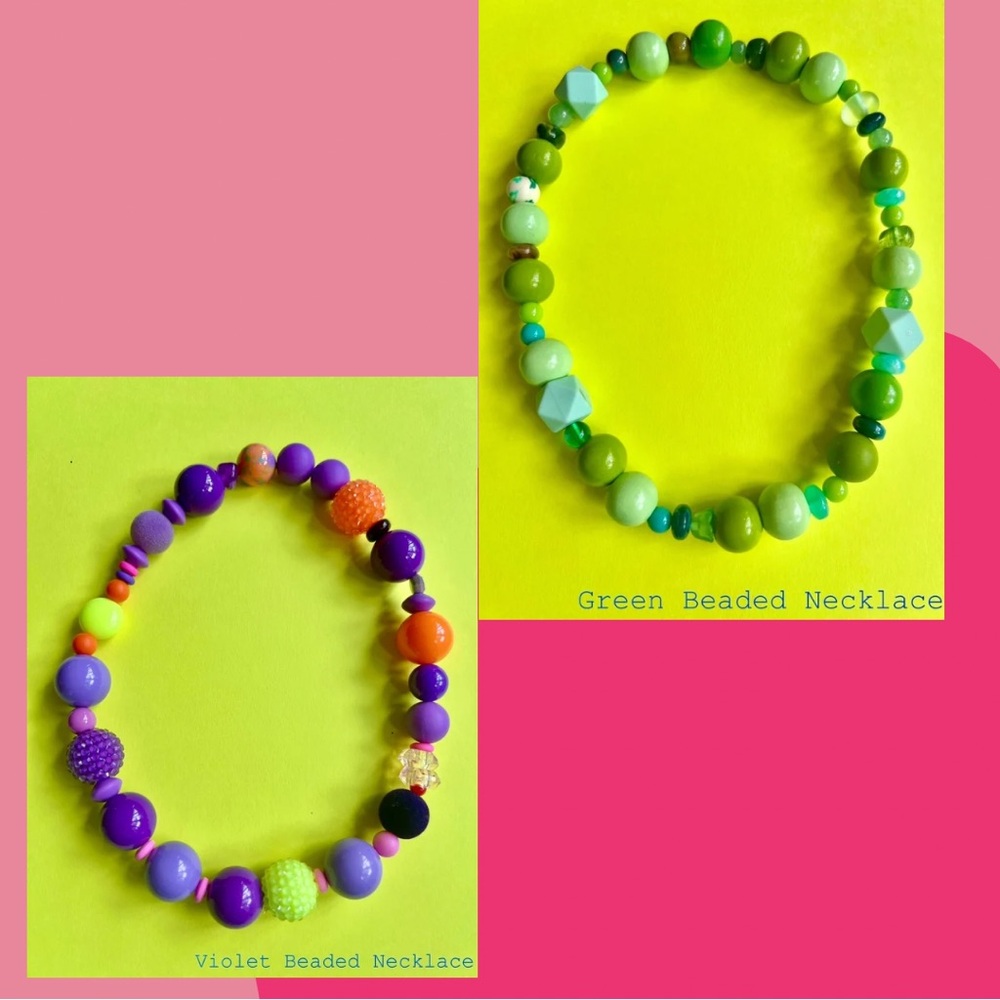Colorful Beaded Necklace Set - Picture 2 of 2